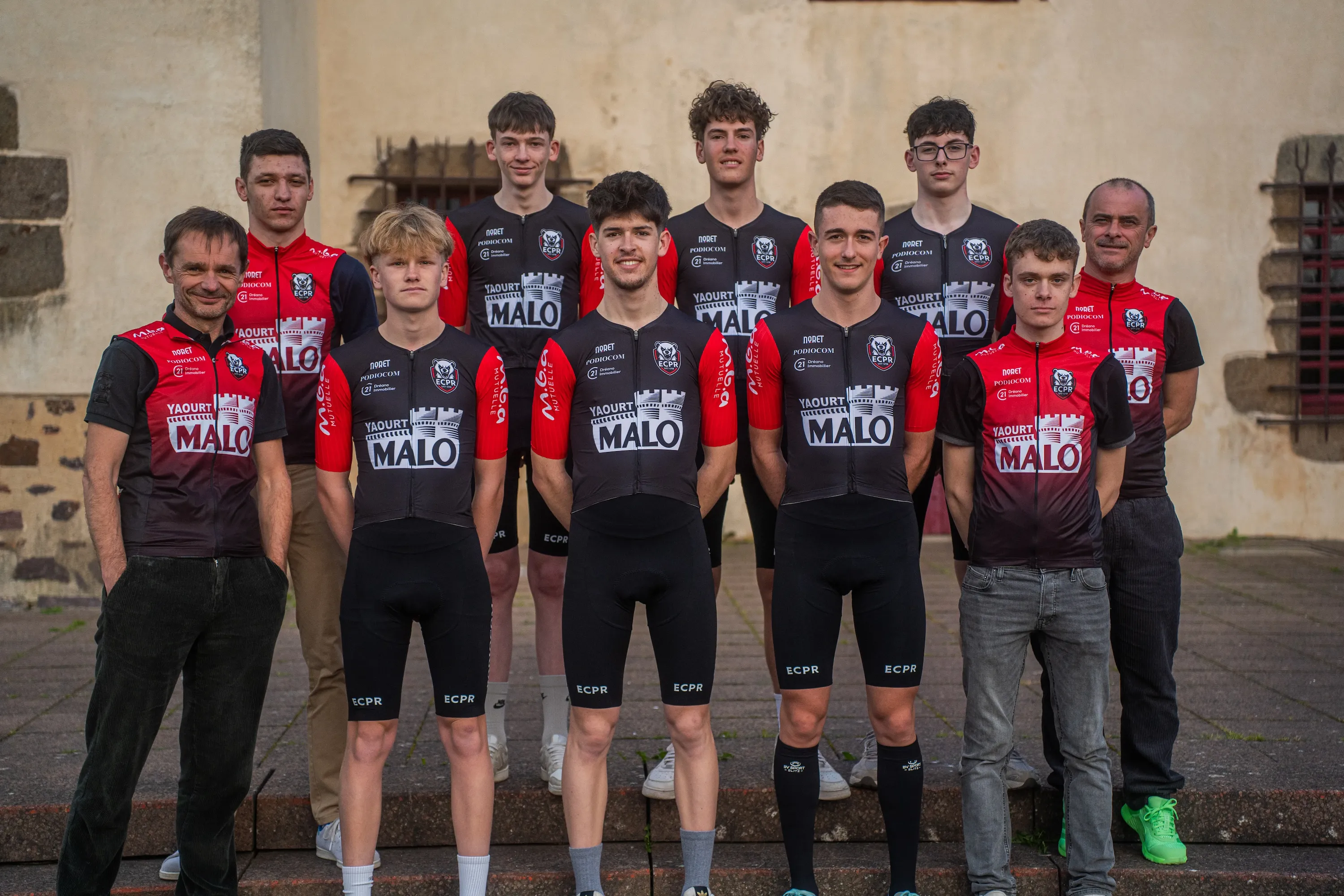 Coureurs U19 de l'ECPR en pleine course
